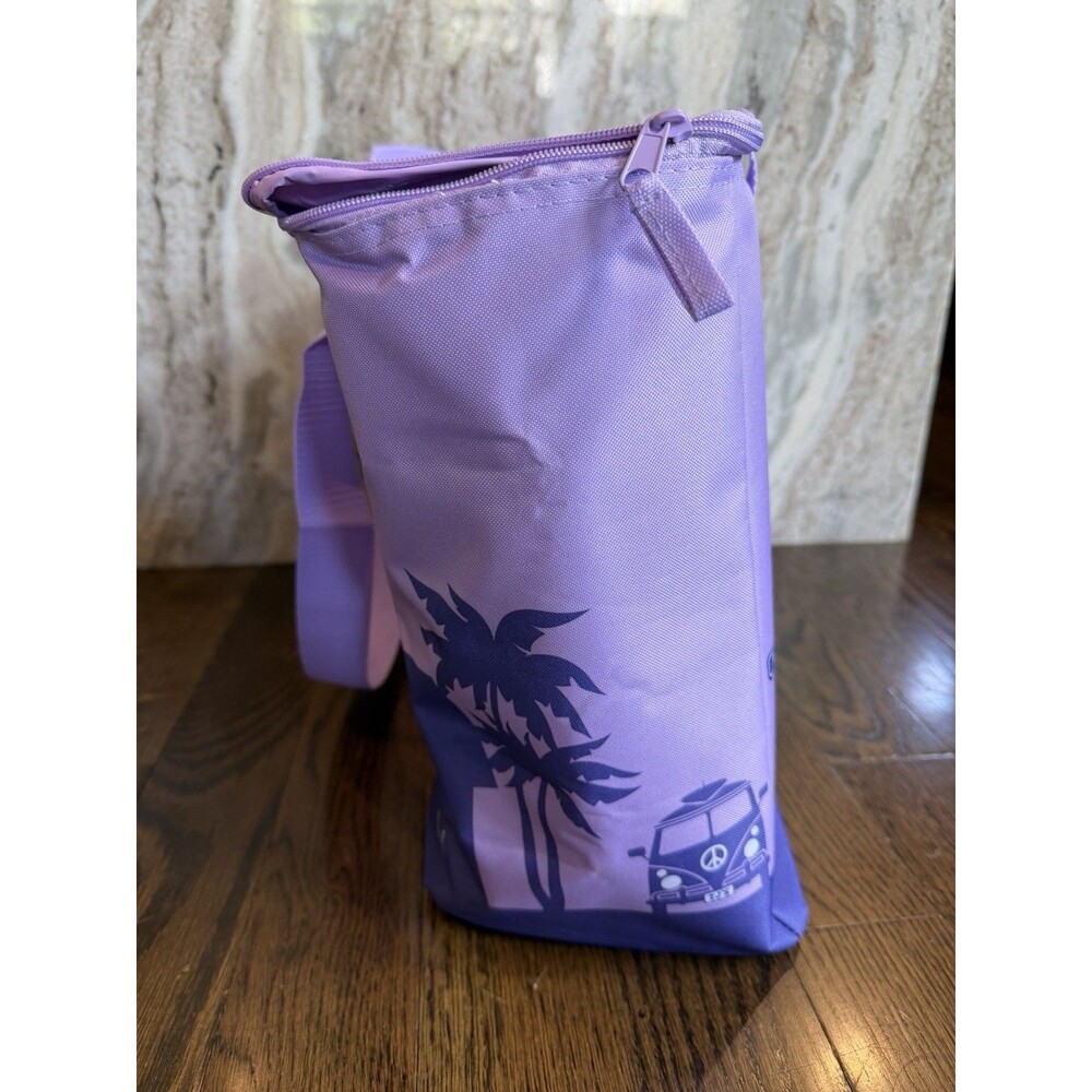 Trader Joe's Cooler Bag Purple Pain Large Insulated NEW 8 gal Ships Quick Free - Picture 2 of 9